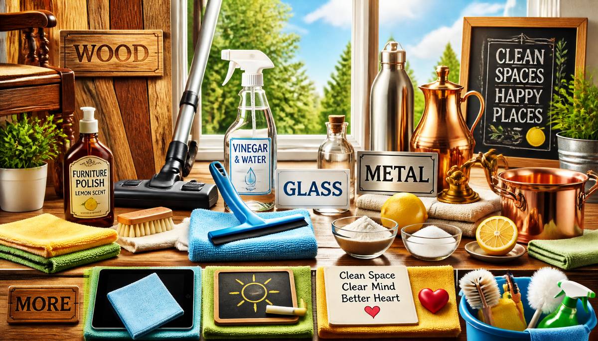 Cleaning Unconventional Surfaces: Wood, Glass, Metal, and More