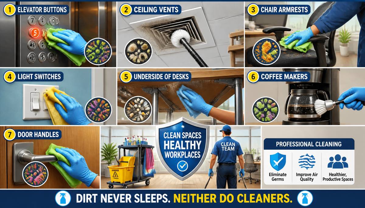 Danger Lurks in the Dust: 7 Overlooked Areas in Commercial Buildings That Desperately Need Cleaning