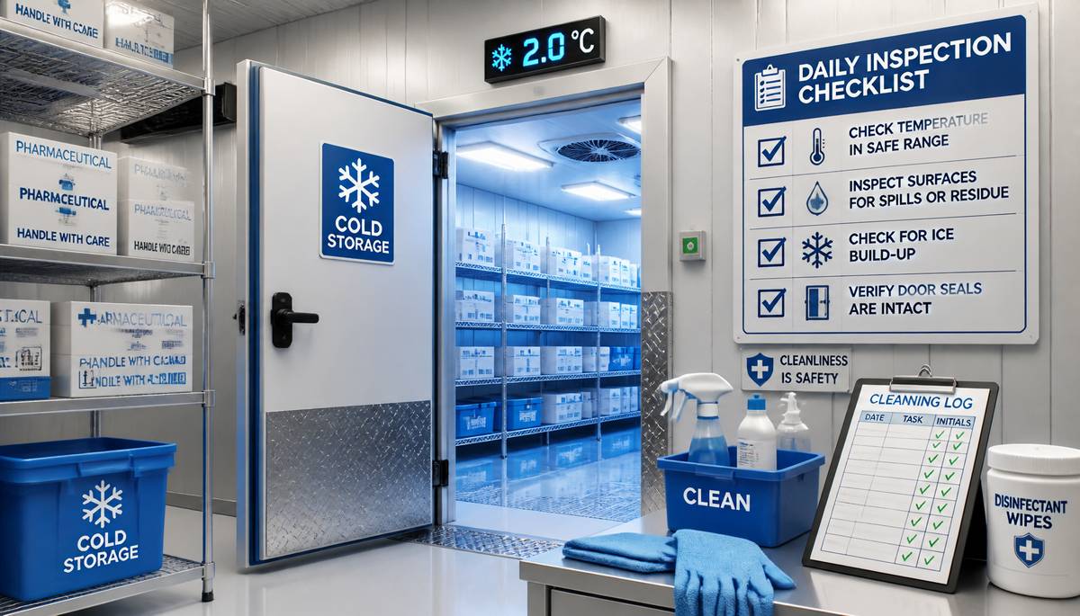 Cold Storage Cleaning: Ensuring Hygiene in Pharma