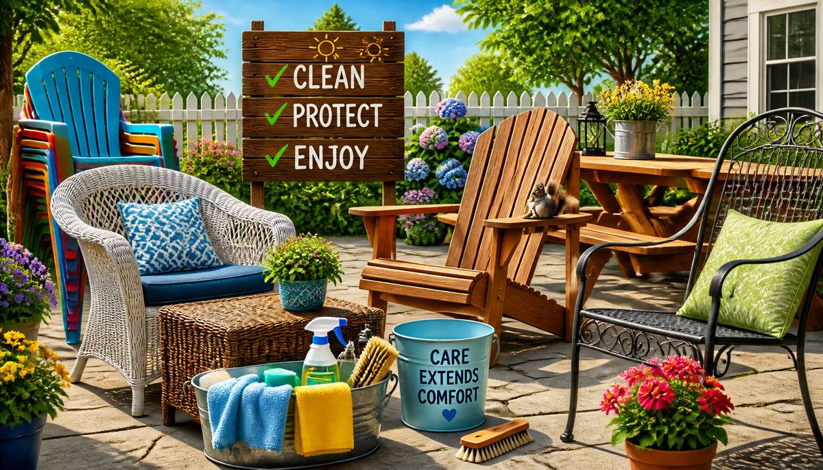 Cleaning and Maintaining Outdoor Furniture: A Noble and Slightly Absurd Endeavor