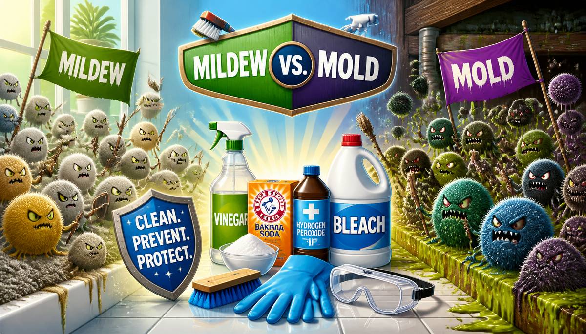 Mildew versus Mold: Cleaning and Prevention